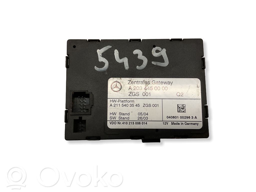 Mercedes-Benz C W203 Module de passerelle 