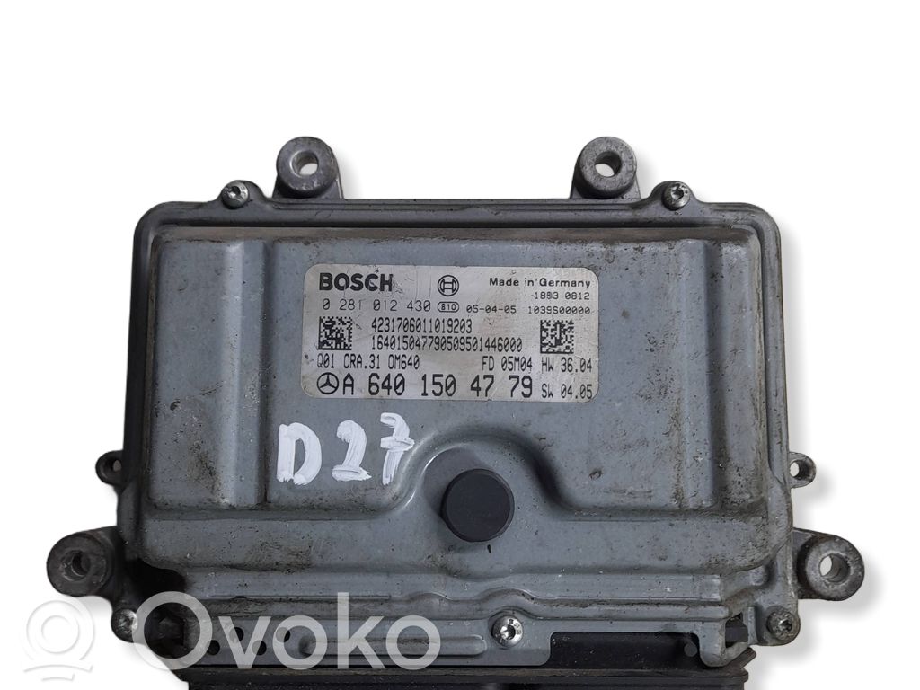 Mercedes-Benz A W169 Engine control unit/module 