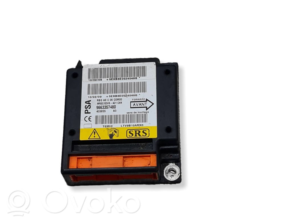 Citroen C3 Turvatyynyn ohjainlaite/moduuli 