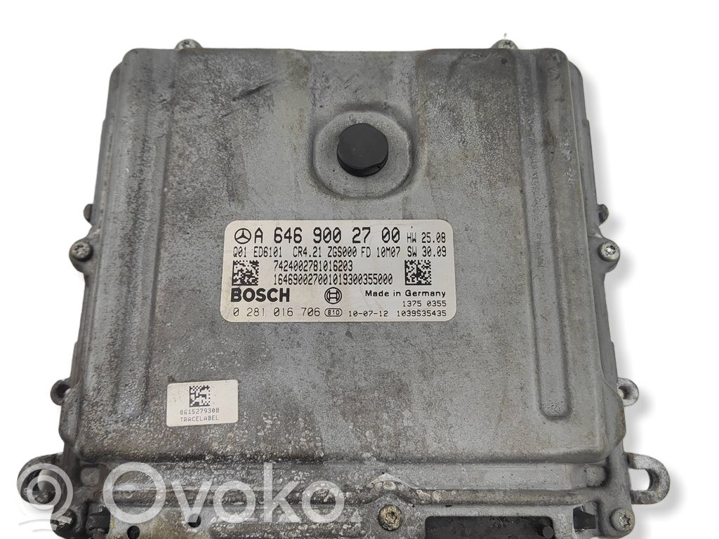 Mercedes-Benz Vito Viano W639 Sterownik / Moduł ECU 