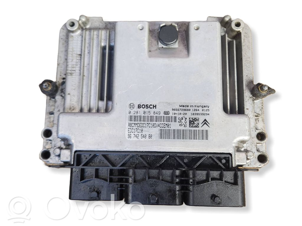 Peugeot 207 Engine control unit/module 