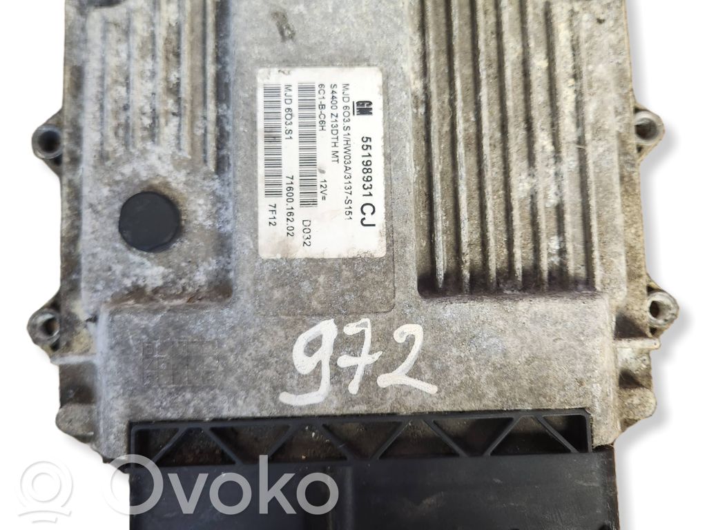 Engine control unit/module   55198931,6C1BC6H,7160016202,S4400Z13