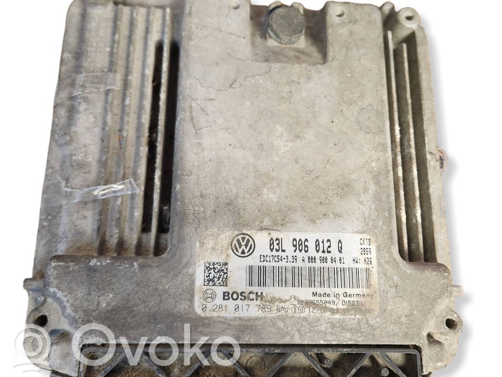 Engine control unit/module ECU   EDC17C54339,03L906012Q,0281017789,A0009000401