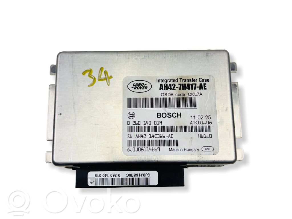 Sterownik / Moduł skrzyni biegów   AH427H417AE,LR022936