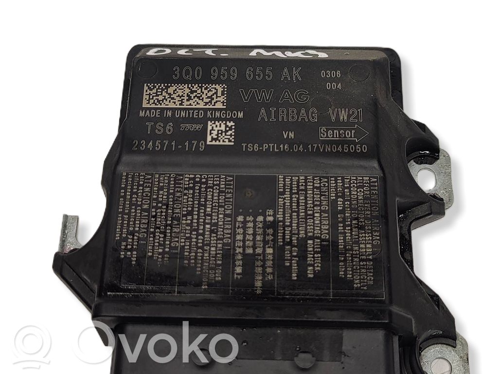 Skoda Octavia Mk3 (5E) Module de contrôle airbag 
