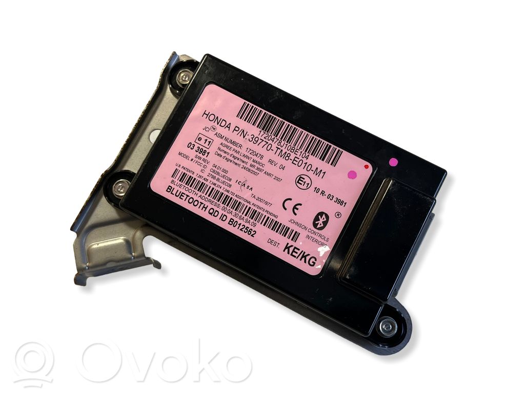 Honda Insight Bluetooth control unit module 