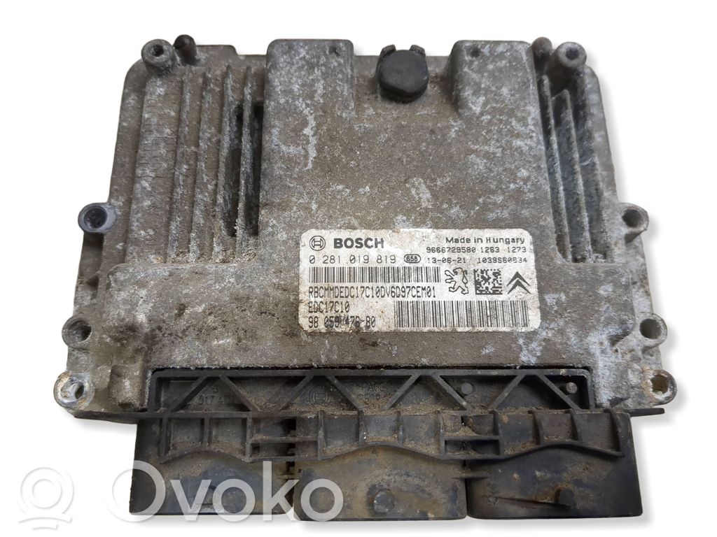 Citroen C4 II Engine control unit/module 