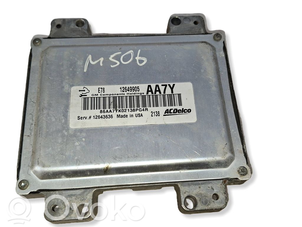 Opel Meriva B Engine control unit/module 
