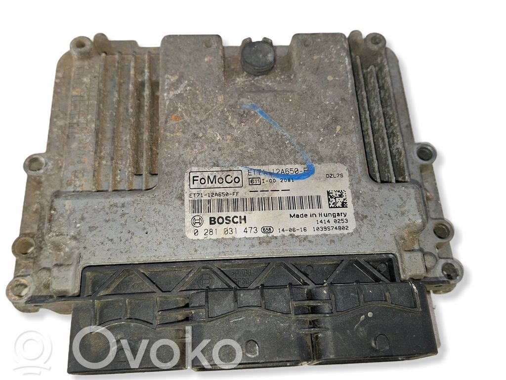 Ford Transit Courier Engine control unit/module 