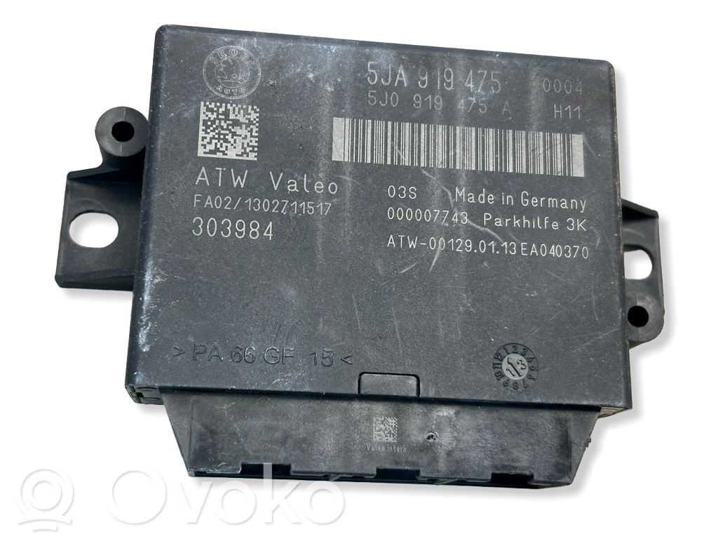 Skoda Rapid (NH) Parking PDC control unit/module 