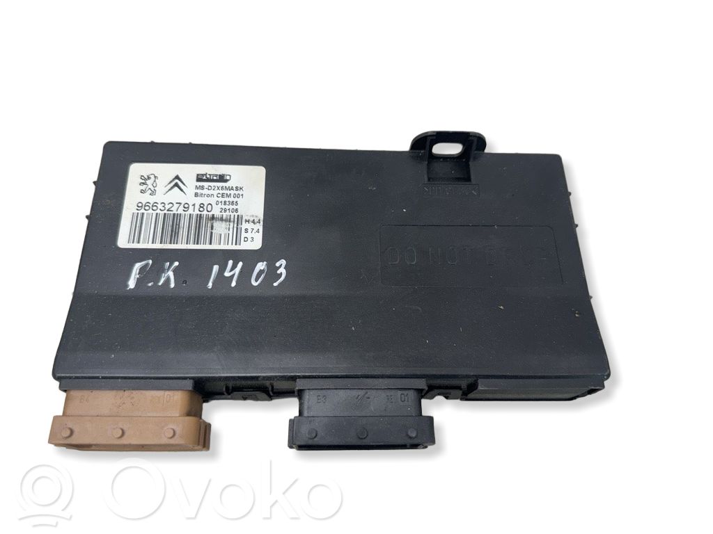 Module de commande de siège   9663279180