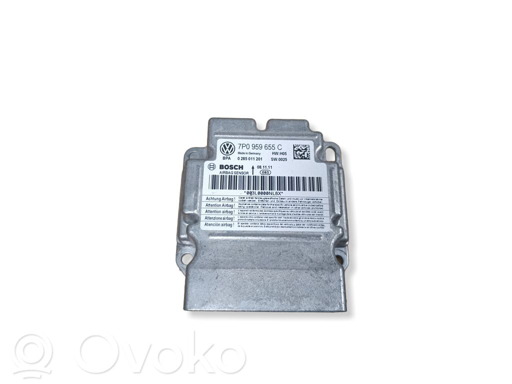 Airbag control unit/module   7P0959655C,0285011201