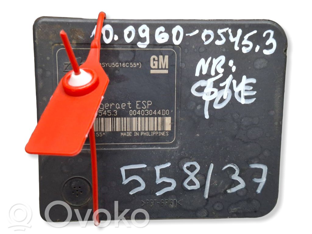 ABS control unit/module   S27649514,13213609,10096005543,10020602094