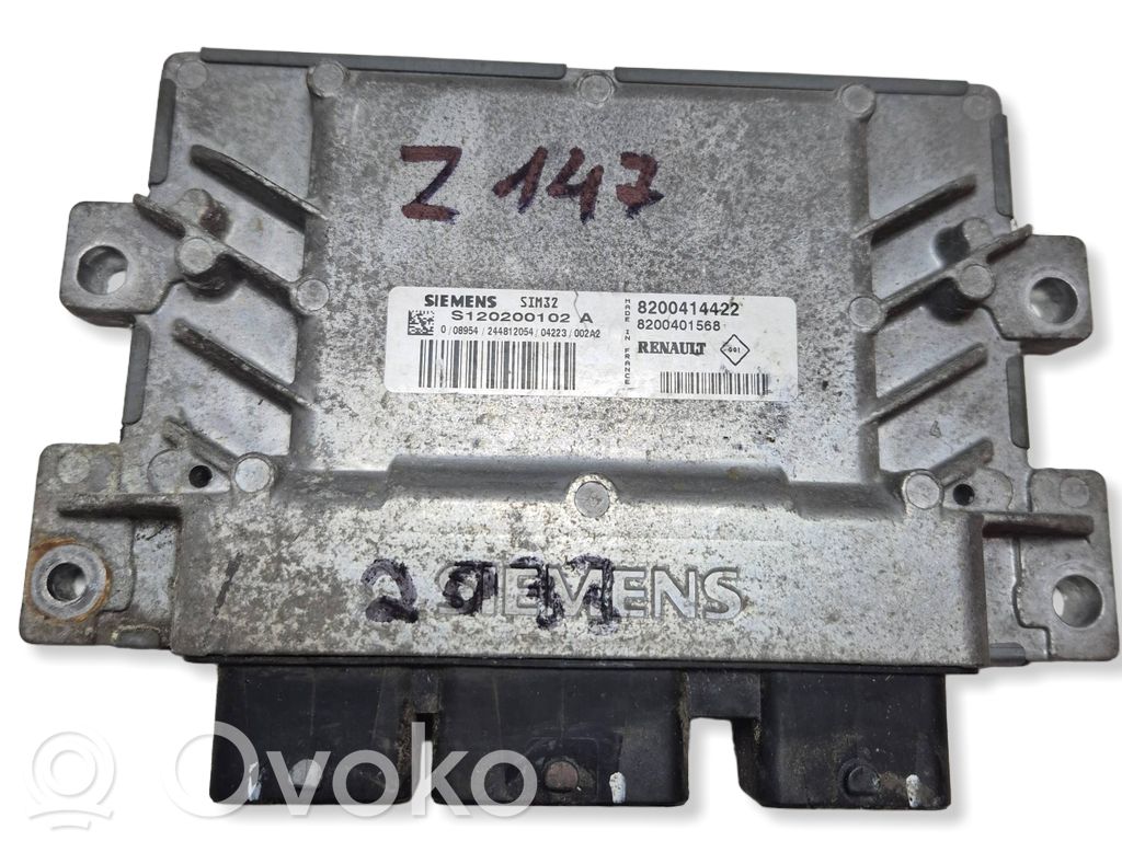 Unidad de control/módulo del motor   8200414422,8200401568,S120200102A