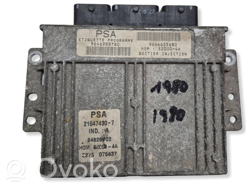 Peugeot 206 Engine control unit/module 