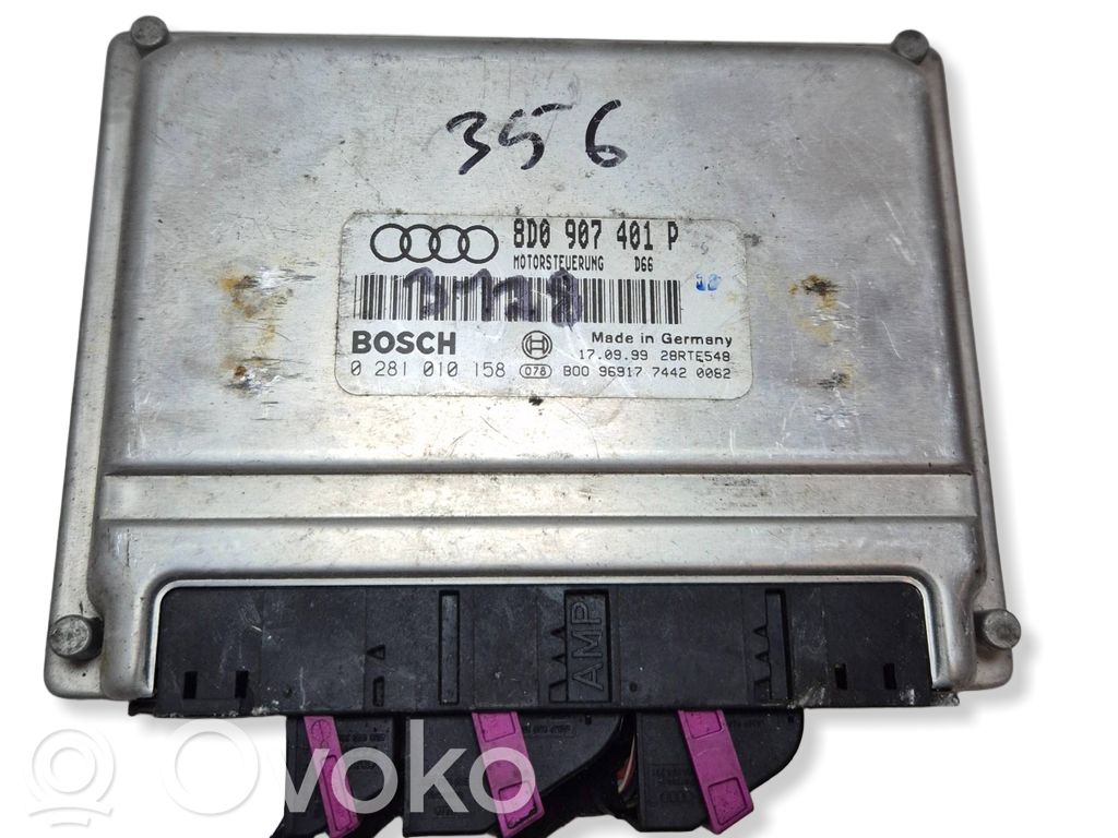 Engine control unit/module   8D0907401P,28RTE548,0281010158