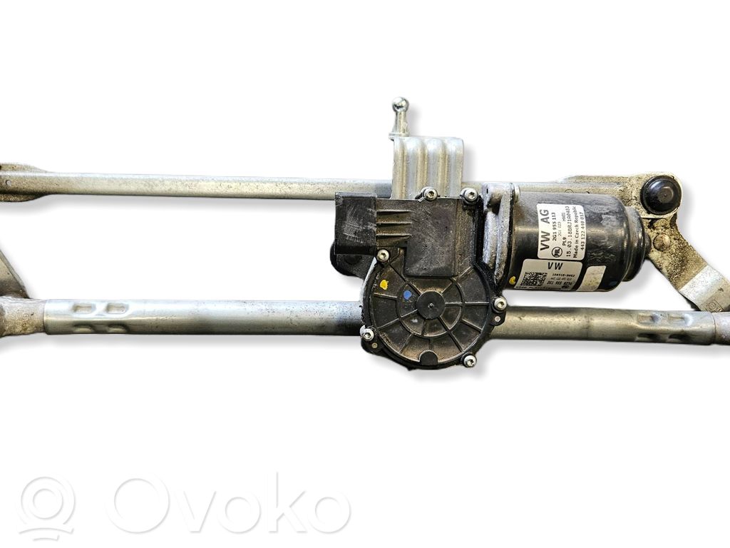 Volkswagen Polo VI Mechanizm i silniczek wycieraczek szyby przedniej / czołowej 