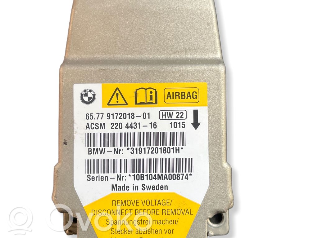 BMW 5 E60 E61 Sterownik / Moduł Airbag 