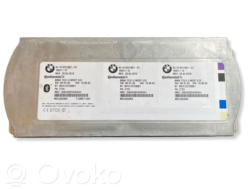 Bluetooth Modul Steuergerät   9231091,16921115,001C12FC80B1