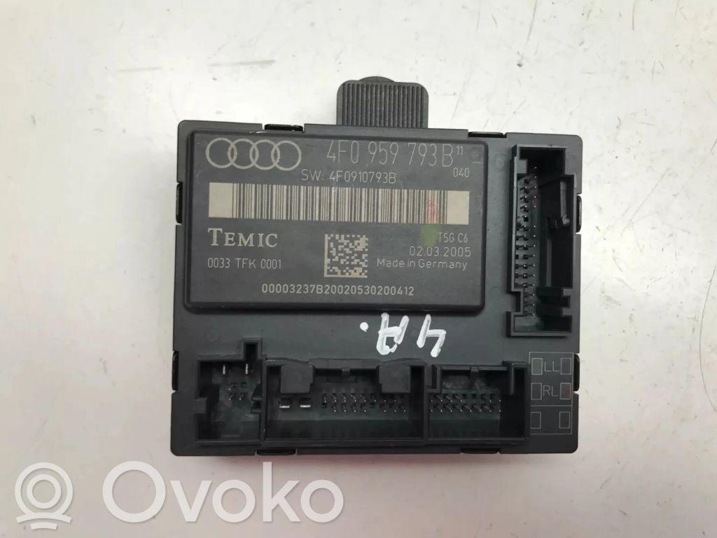 Audi A6 S6 C6 4F Door control unit/module 