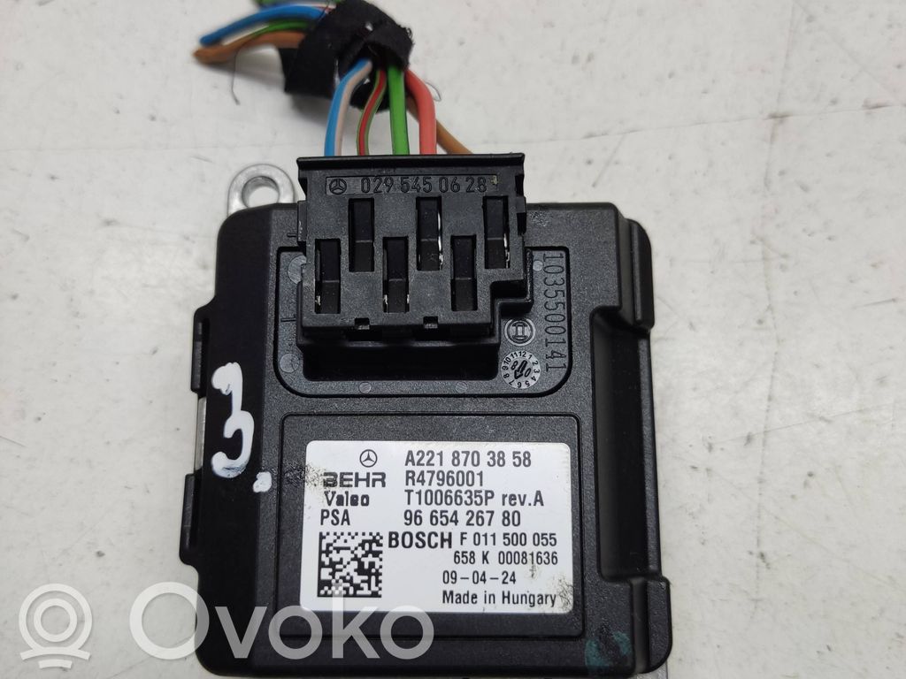 Rezystor / Opornik dmuchawy nawiewu   A2218703858,9665426780,R4796001