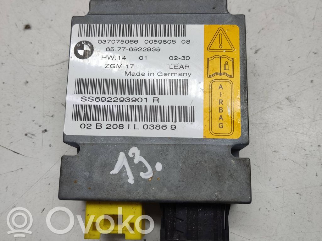 BMW 7 E65 E66 Airbag control unit/module 