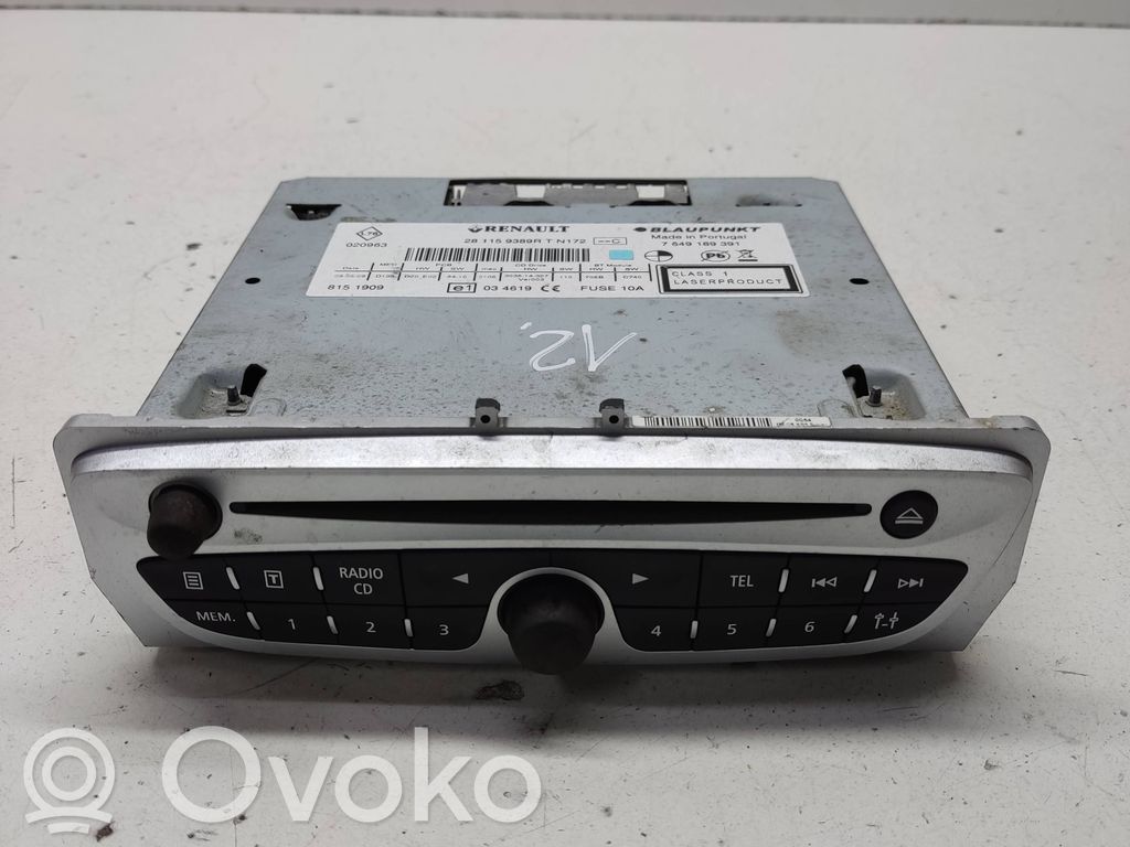 Renault Megane III Radio/CD/DVD/GPS head unit 