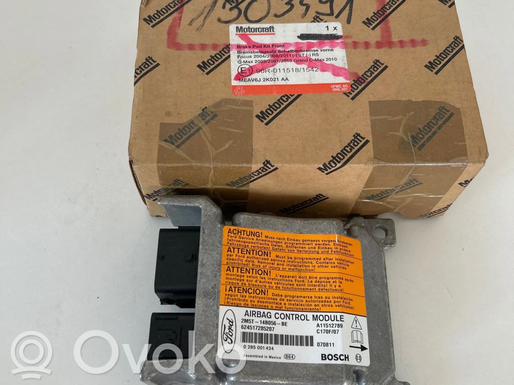 Airbag control unit/module   2M5T14B056BE,624517285207,0285001424