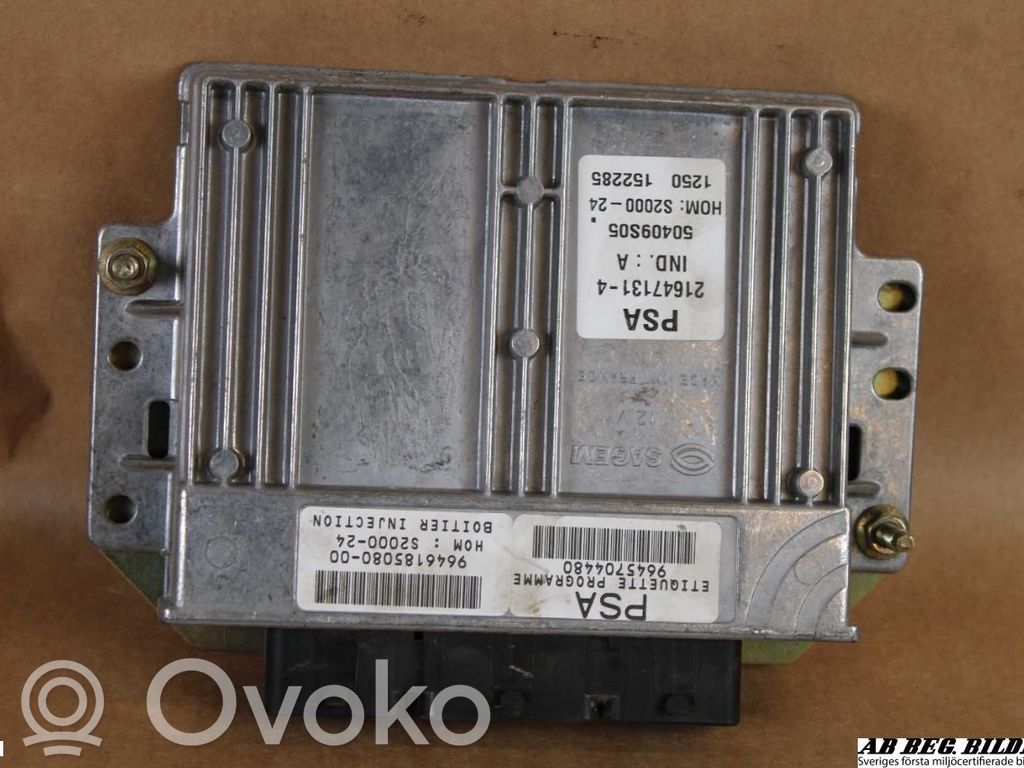 Citroen Berlingo Injection control unit/module 
