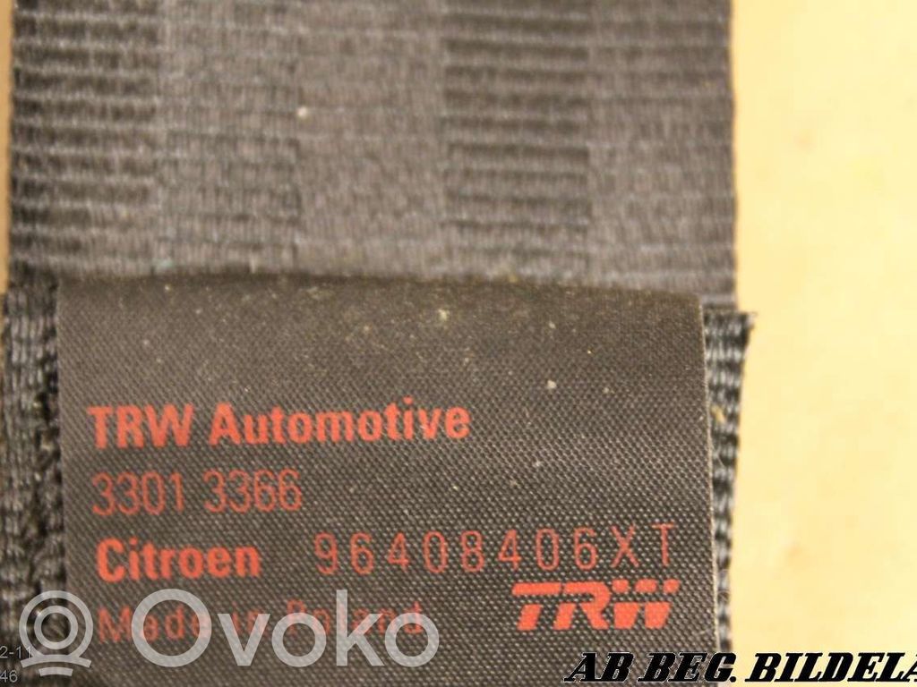 Citroen C3 Front seatbelt 