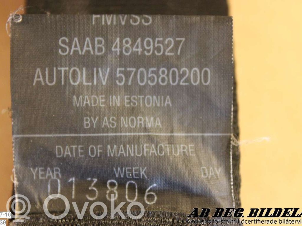 Saab 9-3 Ver1 Saugos diržas priekinis 