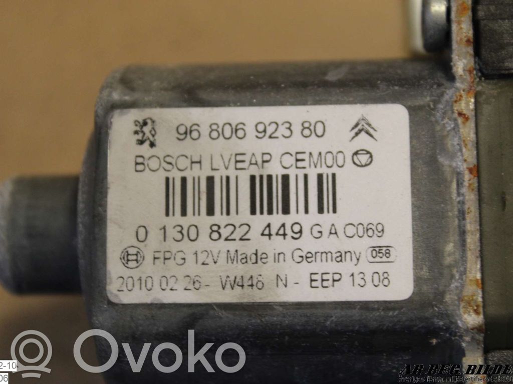 Peugeot 308 Mécanisme de lève-vitre avec moteur 