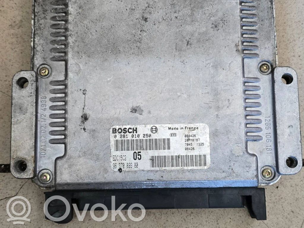 Peugeot 206 Engine control unit/module 