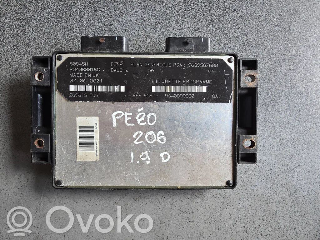Peugeot 206 Variklio valdymo blokas 