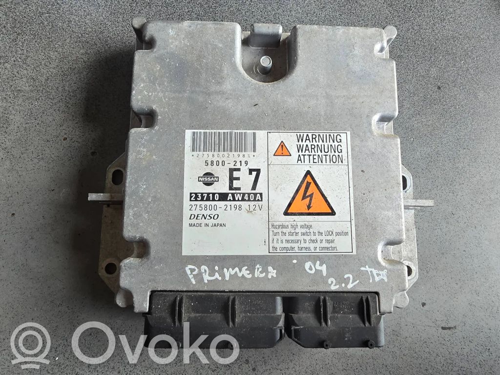 Nissan Primera Engine control unit/module 