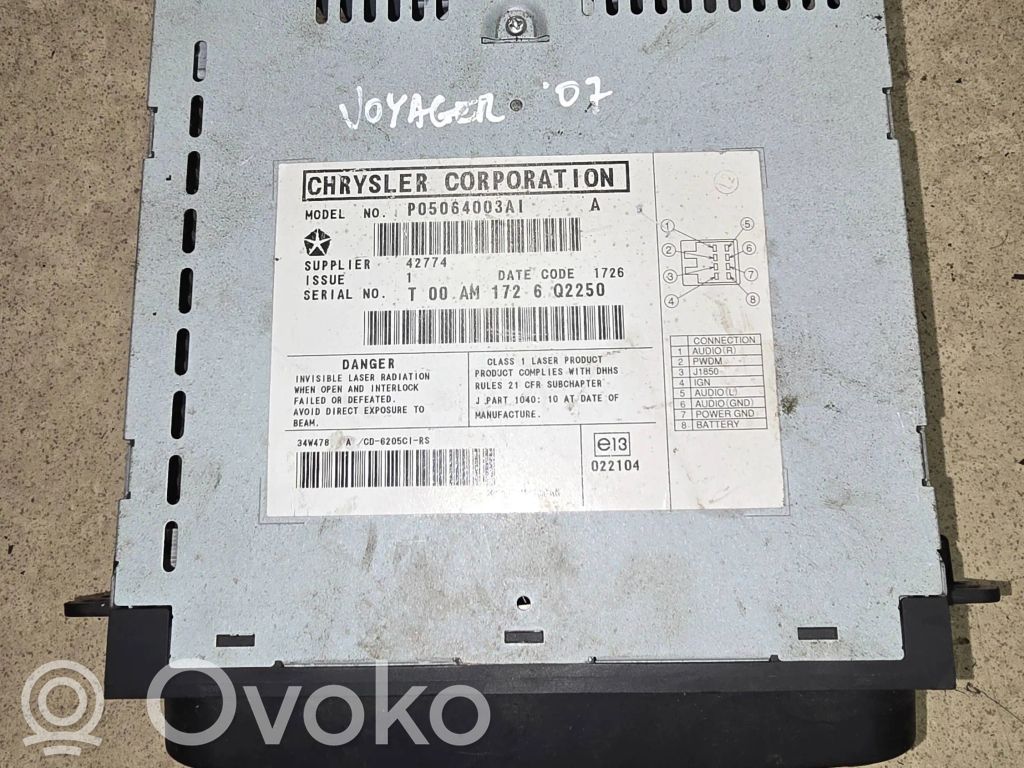 Zmieniarka płyt CD/DVD   P05064003AI,1726Q2250