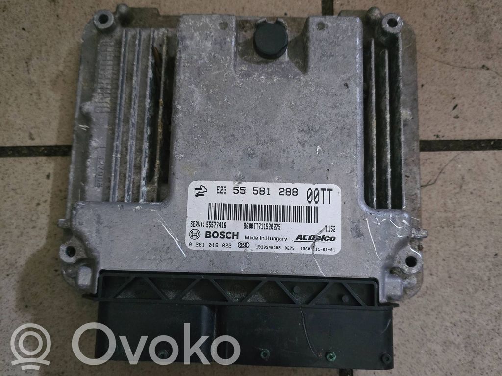 Engine control unit/module   0281018022,55577416,55581288