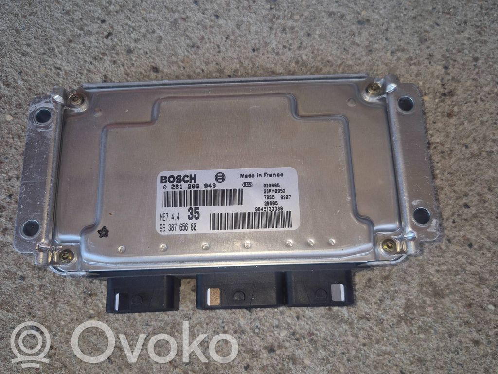 Engine control unit/module   9638765680,0261206943,9645733380