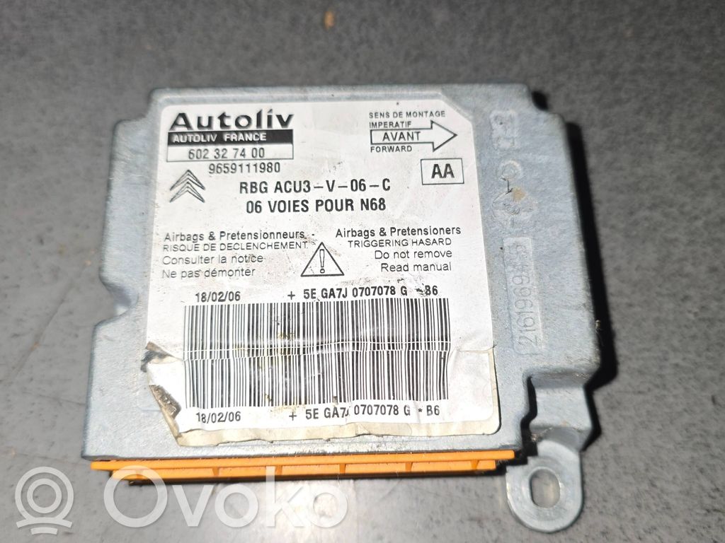 Citroen C4 I Picasso Airbag control unit/module 