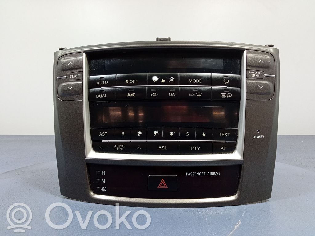 Lexus IS 220D-250-350 Gaisa kondicioniera / klimata kontroles / salona apsildes vadības bloks (salonā) 