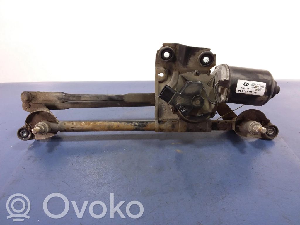 Hyundai Getz Wischergestänge Wischermotor vorne 