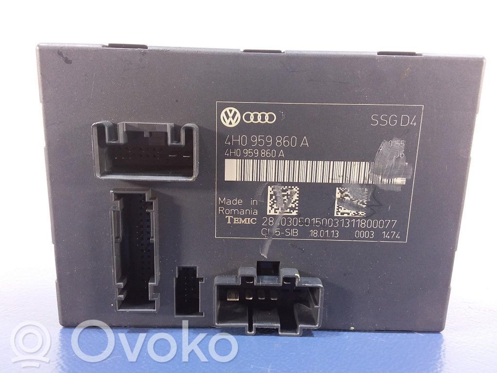 Audi A8 S8 D4 4H Module de commande de siège 