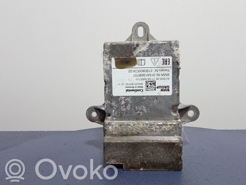 Airbag control unit/module   5A19AB7,5A19AB7