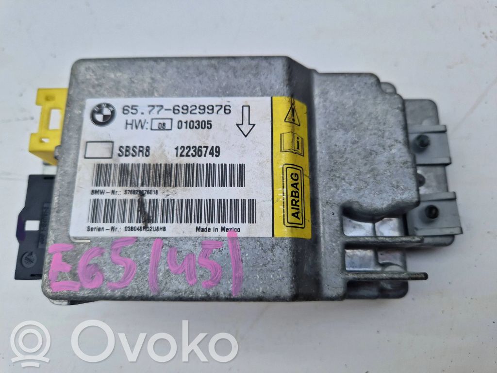 BMW 7 E65 E66 Gaisa spilvenu vadības bloks 