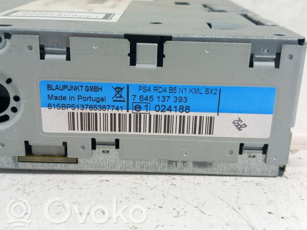 Citroen C4 I Radio/CD/DVD/GPS-pääyksikkö 