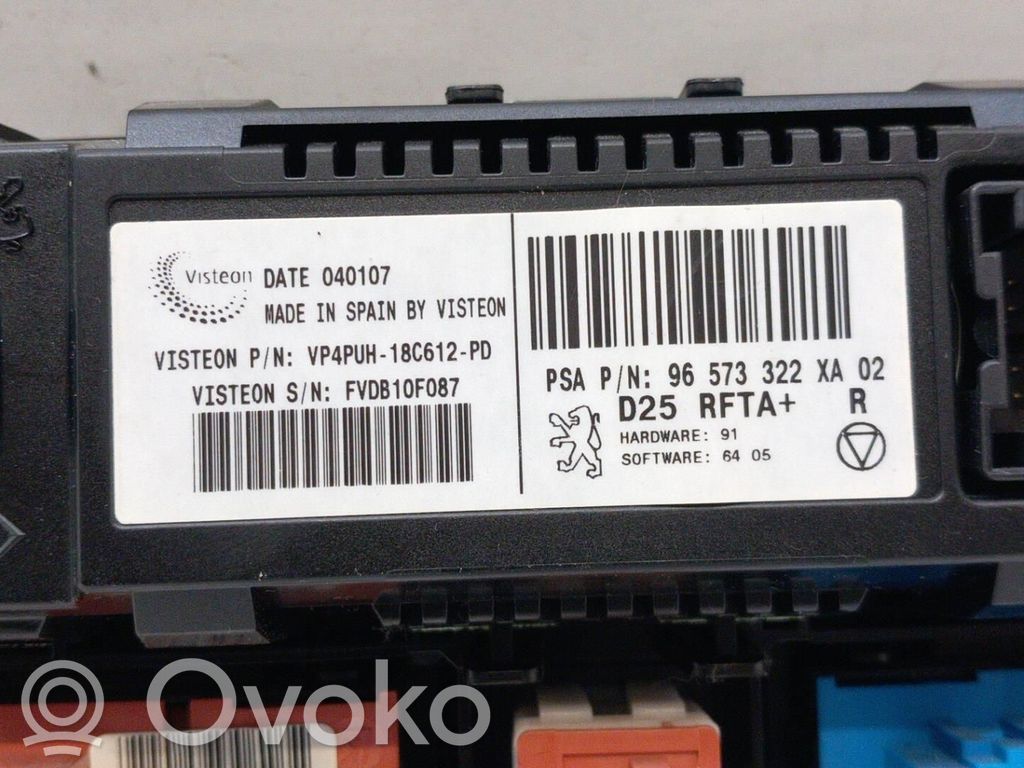 Peugeot 407 Climate control unit 