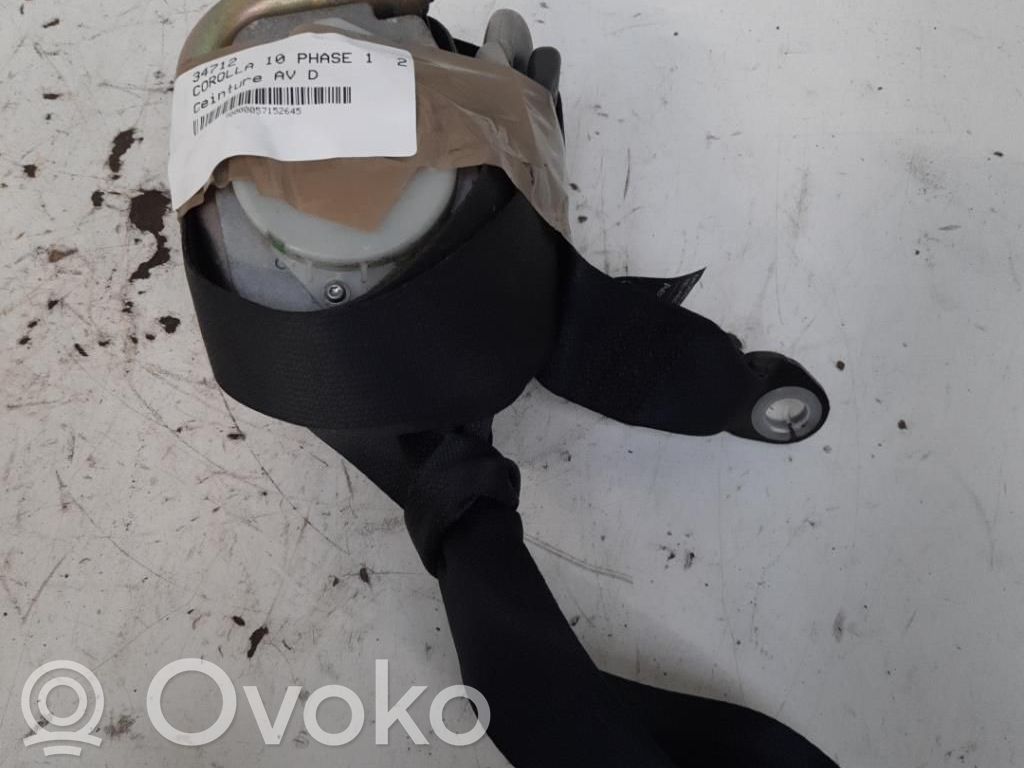 Toyota Corolla E120 E130 Cinturón delantero 