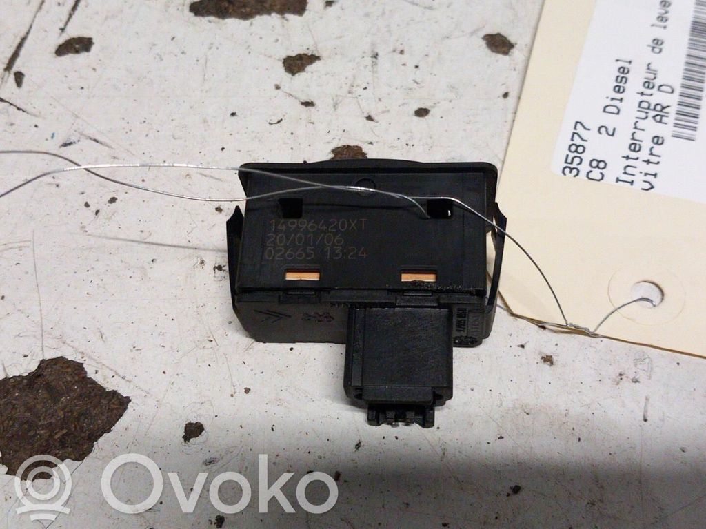Citroen C8 Electric window control switch 