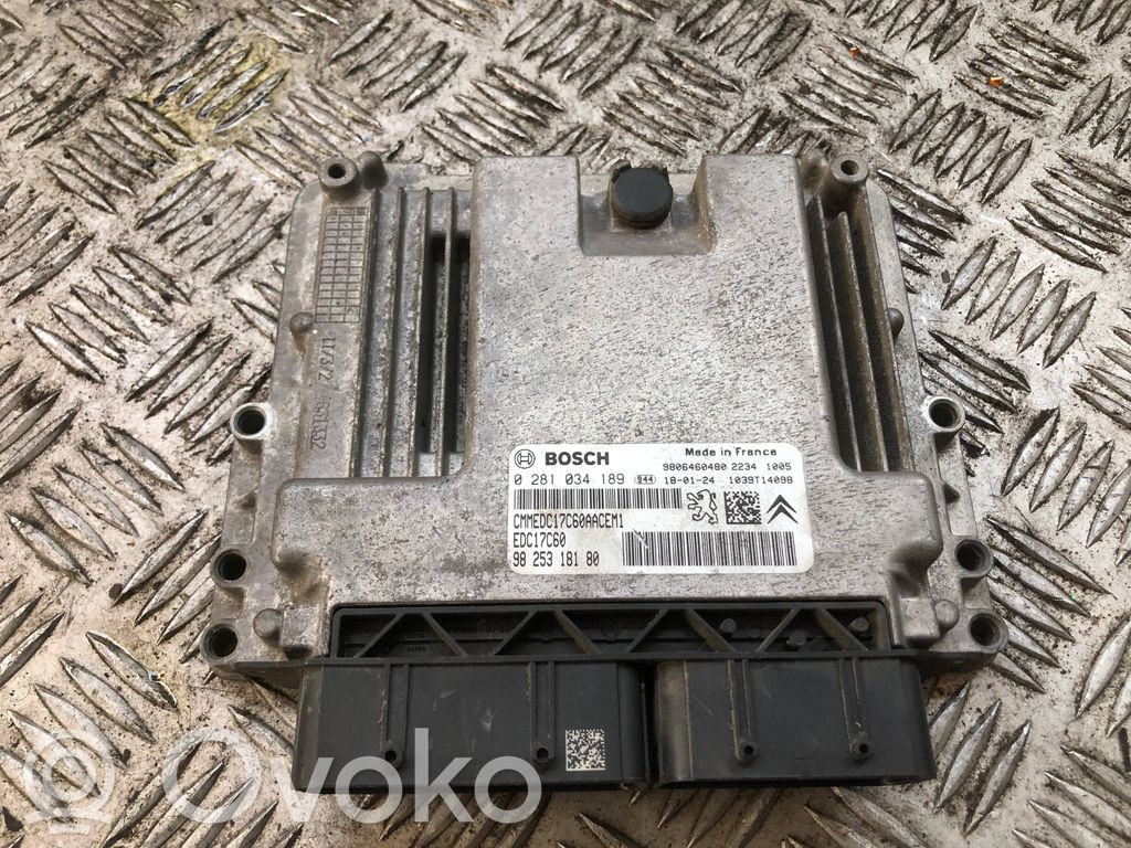 Citroen C4 Cactus Engine control unit/module 