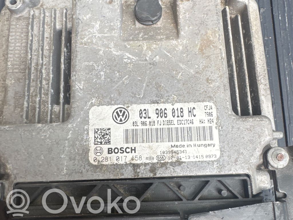 Engine control unit/module   03L906018HC,0281017458,03L906018JF
